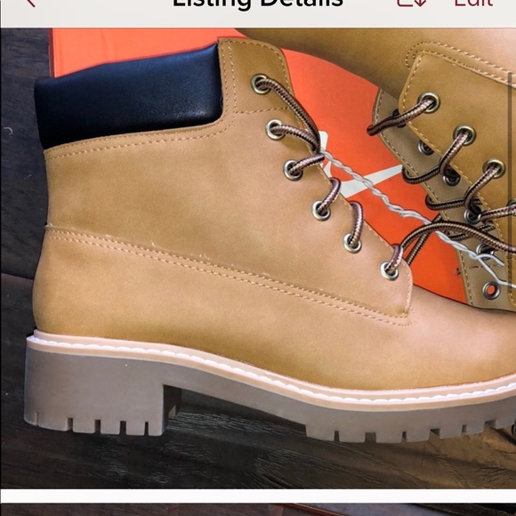 New tan biker hiker boots - Picture 1 of 4